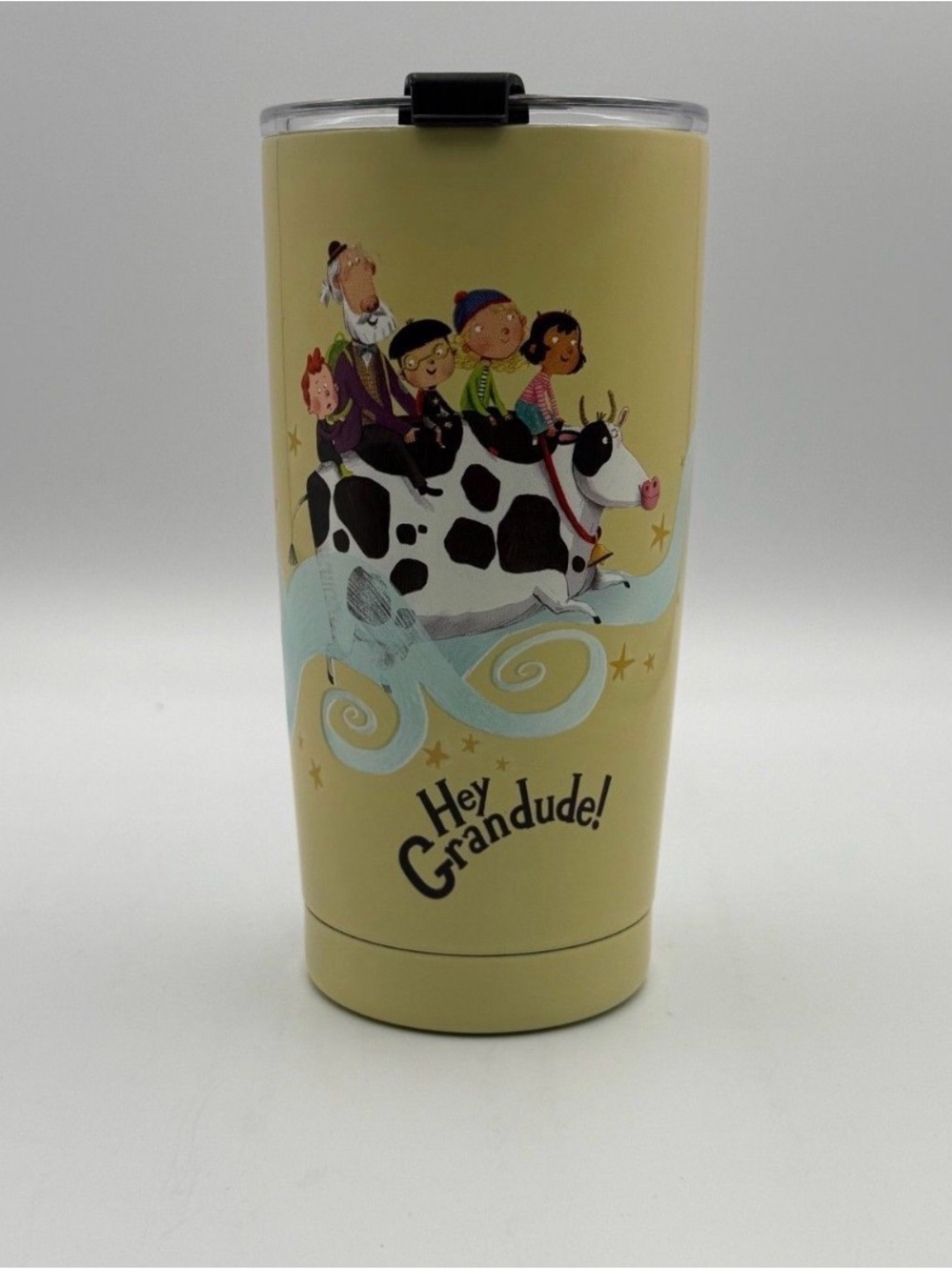 Paul McCartney Hey Grandude Yellow Stainless Steel Insulated Coffee Tumbler - Picture 3 of 4